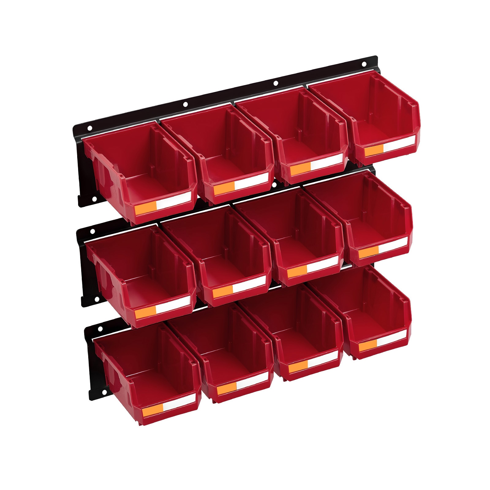 Wall Mounted Storage Bins With Metal Rails For Hardware Tools_voghion.com